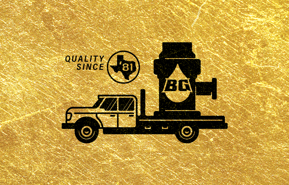 Logo design by Mapmaker Studio for Black Gold Rental Tools