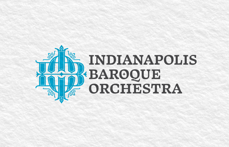 Logo design for Indianapolis Baroque Orchestra by Mapmaker Studio